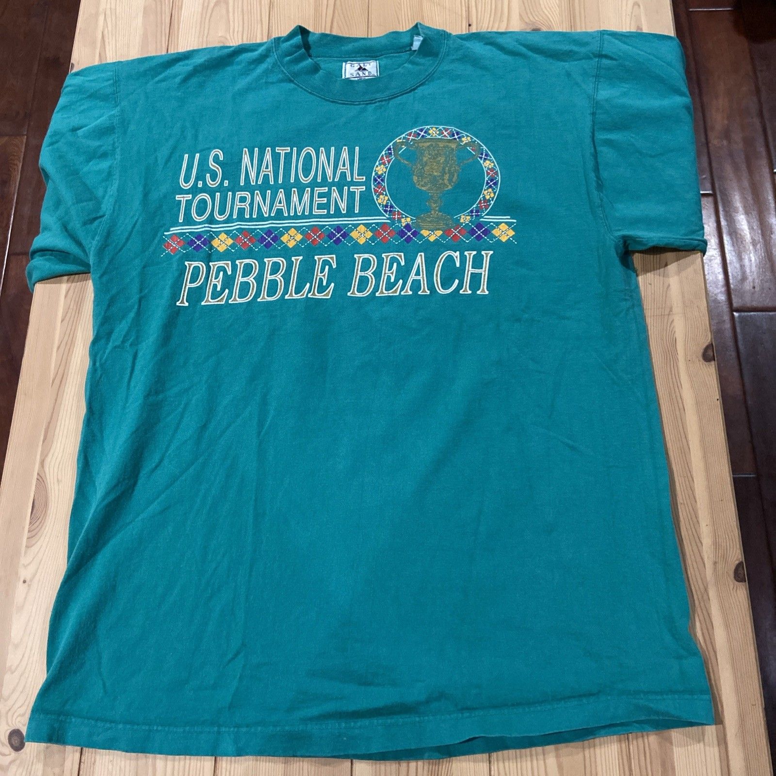 Vintage Us Open Golf Shirt Xl 80s Pebble Beach Country Club Championship Teal Vintage Us Open Golf Shirt Xl 80s Pebble Beach Country Club Championship Teal